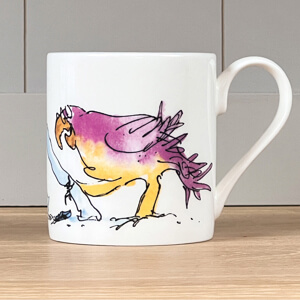 Quentin Blake Reading Parrot Mug 300ml